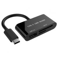 Gembird Type-C SD/TF + USB2.0 flash card reader (UHB-CR3-02)