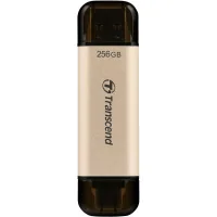 USB flash drive Transcend 256GB JetFlash 930 Gold-Black USB 3.2/Type-C (TS256GJF930C)