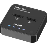 Docking station for Maiwo 2*NVMe M.2 SSD Key M/B+M USB 3.1 Gen2 Type-C (K3016P)