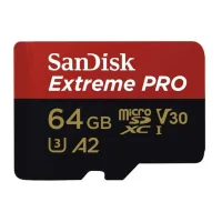 SanDisk 64GB microSDXC class 10 UHS-I U3 Extreme Pro V30 memory card (SDSQXCU-064G-GN6MA)