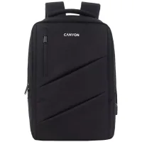 Backpack for a laptop Canyon 15.6" BPE-5 Urban, USB, 12-18L, Black (CNS-BPE5B1)