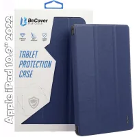 Cover for the tablet BeCover Smart Case Apple iPad 10.9" 2022/24/11" 2025 Deep Blue (709190)