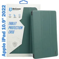Tablet case BeCover TPU Edge mount Apple Pencil Apple iPad 10.9" 2022/24/11" 2025 Dark Green (708482)