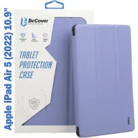 Tablet case BeCover Tri Fold Soft TPU mount Apple Pencil Apple iPad Air 5 (2022) 10.9" Purple (708455)