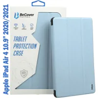 Tablet case BeCover Tri Fold Soft TPU Silicone Apple iPad Air 4 10.9 2020/2021 Light Blue (708782)