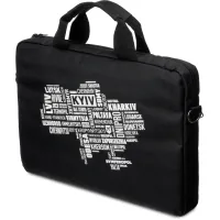 Laptop bag Vinga 15.6" NB1502 Black, white print (NB1502UWBK)