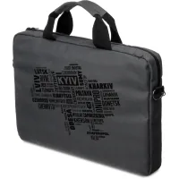 Laptop bag Vinga 15.6" NB1502 Gray, black print (NB1502UBGY)