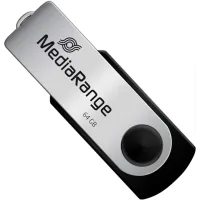 USB flash drive Mediarange 64GB Black/Silver USB 2.0 (MR912)