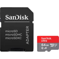 SanDisk 64GB microSD class 10 UHS-I Ultra memory card (SDSQUAB-064G-GN6MA)