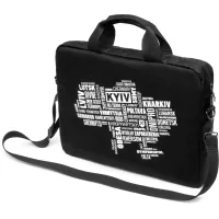 Laptop bag Vinga 14" NB1402 Black, white print (NB1402UWBK)