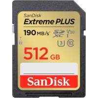 SanDisk 512GB SDXC class 10 UHS-I Extreme Plus memory card (SDSDXWV-512G-GNCIN)