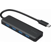 Концентратор Gembird 4 ports USB 3.1,USB-C, USB-C PD (UHB-CM-U3P4P-01)