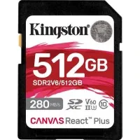 Memory card Kingston 512GB SDXC class 10 UHS-II U3 Canvas React Plus (SDR2V6/512GB)