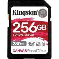 Memory card Kingston 256GB SDXC class 10 UHS-II U3 Canvas React Plus (SDR2V6/256GB)
