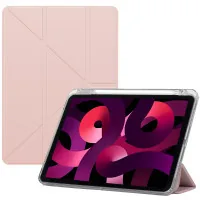 Tablet case BeCover Ultra Slim Origami Transparent Apple iPad Air 11" M2/M3 (2024/2025) Pink (711391)