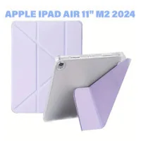 Tablet case BeCover Ultra Slim Origami Transparent Apple iPad Air 11" M2/M3 (2024/2025) Purple (711392)