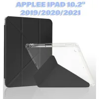 Tablet case BeCover Ultra Slim Origami Transparent Apple Pencil Apple iPad 10.2 2019/2020/2021 Black (711098)