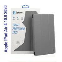 Tablet case BeCover Tri Fold Soft TPU Silicone Apple iPad Air 4 10.9 2020/2021 Gray (706872) (706872)