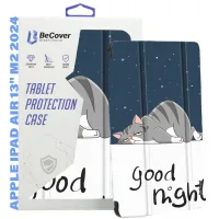 Cover for BeCover Smart Case Apple iPad Air 13" M2/M3 (2024/2025) Good Night tablet (711619)