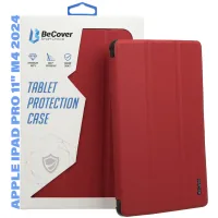 Cover for the tablet BeCover Smart Case Apple iPad Pro 11" M4 2024 Red Wine (711628)