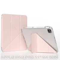 Tablet case BeCover Ultra Slim Origami Transparent Apple iPad Pro 11" M4 2024 Pink (711691)