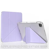 Tablet case BeCover Ultra Slim Origami Transparent Apple iPad Pro 11" M4 2024 Purple (711692)