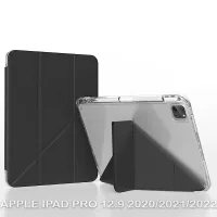 Cover for the tablet BeCover Ultra Slim Origami Transparent Apple iPad Pro 12.9 2020/2021/2022 Black (711694)