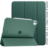 BeCover Tri Fold Hard tablet case for Apple iPad Pro 13" M4 2024 Dark Green (711731)