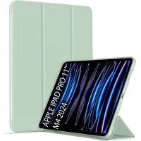 Tablet case BeCover Tri Fold Soft TPU Silicone Apple iPad Pro 11" M4 2024 Light Green (711747)