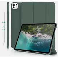 Tablet case BeCover Tri Fold Soft TPU Silicone Apple iPad Pro 13" M4 2024 Dark Green (711752)