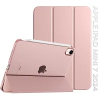 Case for the tablet BeCover Tri Fold Hard Apple iPad Mini 7 2024 Rose Gold (712456)