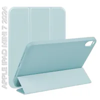 Tablet case BeCover Tri Fold Hard TPU Apple iPad Mini 7 2024 Light Blue (712447)