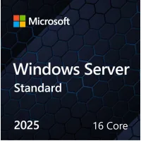 Software for Microsoft Windows Server 2025 Standard 16 Core English, OEM on DVD media (EP2-25187)