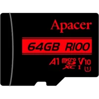Memory card Apacer 64GB microSD class 10 UHS-I V10 A1 (AP64GMCSX10UB-RA)