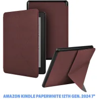 BeCover Ultra Slim Origami e-book cover Amazon Kindle Paperwhite 12th Gen. 2024 7"/Colorsoft (2024) Red Wine (712842)