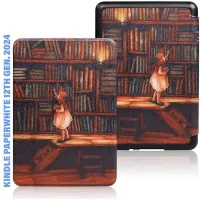 Чохол до електронної книги BeCover Smart Case Amazon Kindle Paperwhite 12th Gen. 2024 7"/Colorsoft (2024) Library Girl (712856)
