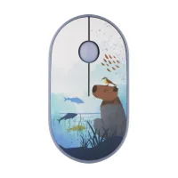 Mouse 2E MF300 CAPYBARASWIM Silent Wireless/Bluetooth Blue (2E-MF300WCAPIBARABL)