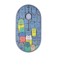 Mouse 2E MF300 PETSCATS Silent Wireless/Bluetooth Blue (2E-MF300WPETSBL)