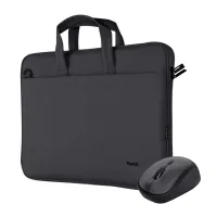 Laptop bag Trust 16" BOLOGNA Slim Eco + Mouse, Set black (24988)