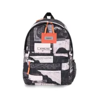 Laptop backpack Bagland 14" Stylish M 17L+print, black-white 1343/00549694 (1118320661)