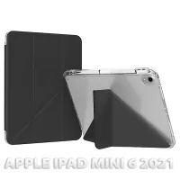 Cover for the tablet BeCover Ultra Slim Origami Transparent Apple iPad Mini 6 2021 Black (712930)