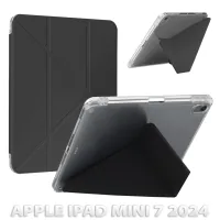Cover for the tablet BeCover Ultra Slim Origami Transparent Apple iPad Mini 7 2024 Black (712934)