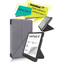 Cover for e-book BeCover Ultra Slim Origami PocketBook 743G InkPad 4/InkPad Color 2/InkPad Color 3 (7.8") Gray (713087)