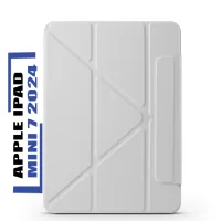 Cover for the tablet BeCover Ultra Slim Origami Magnetic Apple iPad Mini 7 2024 Gray (712949)