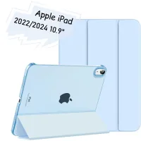 Tablet case BeCover Tri Fold Hard Apple iPad 10.9" 2022/24/11" 2025/2024 Light Blue (712984)