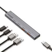 Концентратор Promate USB Hub 4 ports litehub-pro (litehub-pro)