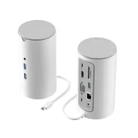 Концентратор Vention USB3.1 Type-C to HDMI/VGA/USB3.0x3/RJ45/SD/TF/TRRS 3.5m/PD/DC100W12-in-1 (TPHWC-EU)