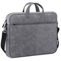 Laptop bag Defender 15.6" Solid PU gray (26088)