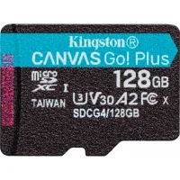 Memory card Kingston 128GB microSDXC class 10 UHS-I U3 V30 A2 Canvas Go Plus G4 (SDCG4/128GBSP)