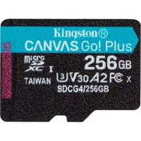 Memory card Kingston 256GB microSDXC class 10 UHS-I U3 V30 A2 Canvas Go Plus G4 (SDCG4/256GBSP)